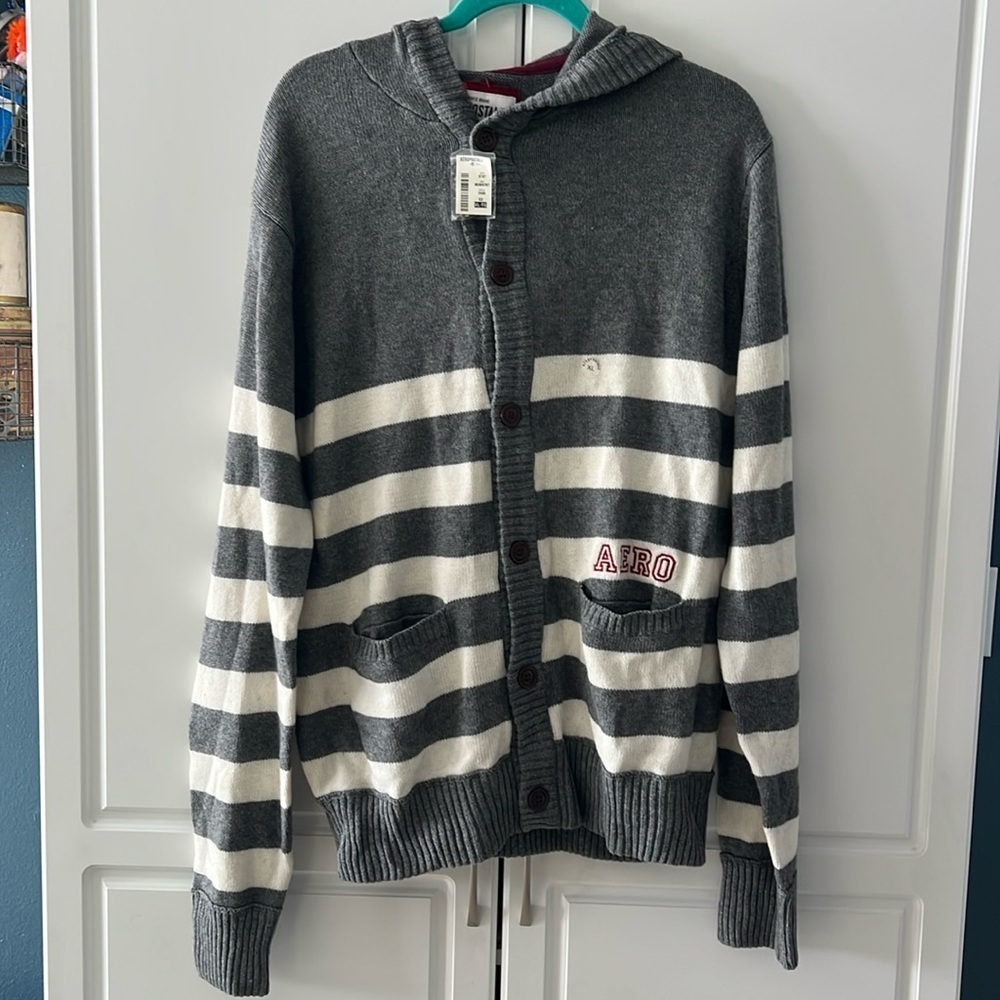 Aeropostale‎ hooded long cardigan NWT